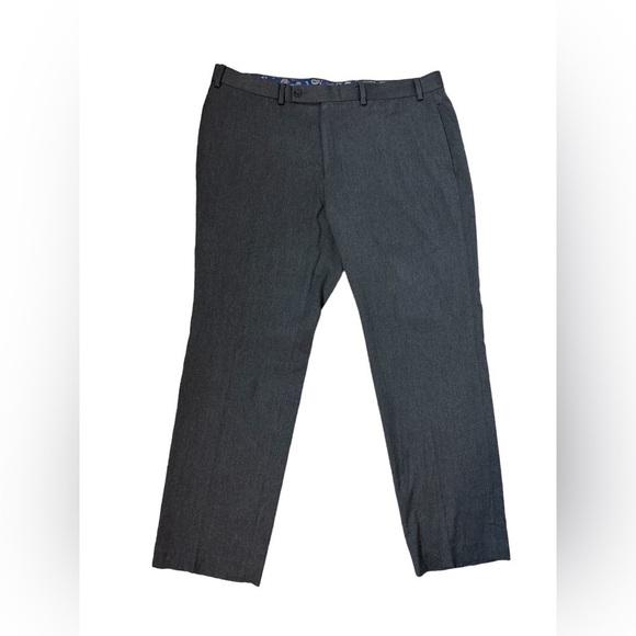 Lauren Ralph Lauren Charcoal Gray Flat Front Classic Fit Men Pants Size 38 X 30 - Picture 4 of 10